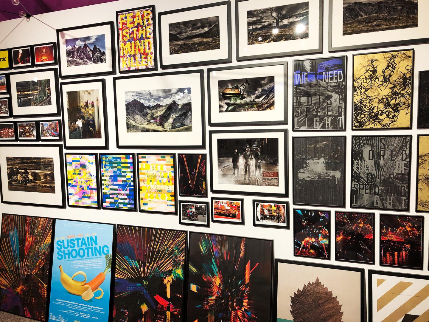 Pop-Up-Store-Karlsruhe 2021 Bildwand von Thomas Heck